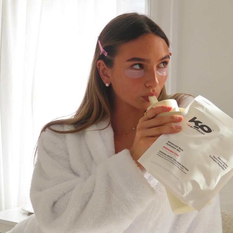 Drinking k2o through a straw, morning routine